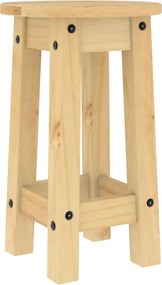 vidaXL Σκαμπό Μπαρ 2 τεμ. από Μασίφ Ξύλο Πεύκου