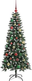 vidaXL Τεχνητό Χριστουγεννιάτικο Δέντρο με 150 LED Πράσινο 150 cm