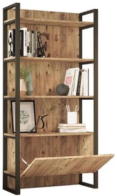 Βιβλιοθήκη 956LCS1419 90x34x180cm Pine