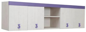 MATIS Ραφιέρα επιτοίχια κρεβατιού Numero Μωβ Matis584429