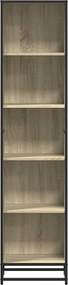 vidaXL Βιβλιοθήκη Χρώμα Sonoma Δρυς 40x35x170,5 εκ. Μοριοσανίδα