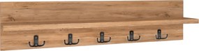 Κρεμάστρα τοίχου Kery Megapap χρώμα pine oak 80x11x18εκ.