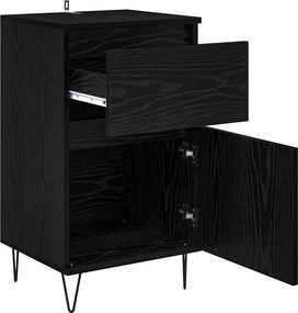 vidaXL Πλαϊνό γραφείο Μαύρη δρυς 35 x 40 x 70 εκ. Επεξεργασμένο ξύλο