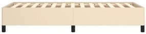 vidaXL Πλαίσιο κρεβατιού χωρίς στρώμα Κρέμα 80x200 cm Ύφασμα