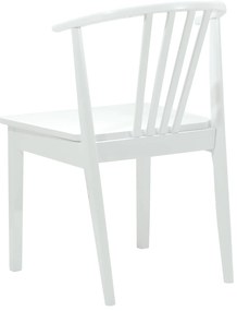 vidaXL Καρέκλα τραπεζαρίας 2 pcs Λευκό Καθαρό Καουτσούκ