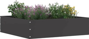 vidaXL Περίγραμμα γκαζόν Μαύρο 50 x 50 x 13 εκ Ατσάλι
