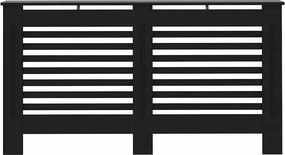 vidaXL Κάλυμμα Καλοριφέρ Μαύρο 152 x 19 x 81,5 εκ. από MDF