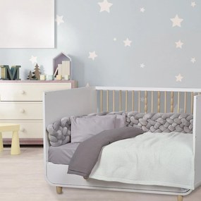 Κουβέρτα Βρεφική 4882 Light Grey-Dark Grey Das Home Αγκαλιάς 80x110cm 100% Βαμβάκι