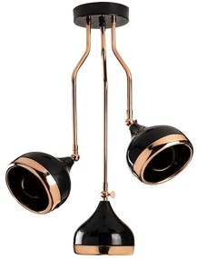 Φωτιστικό Οροφής Yildo 892OPV1763 50x50x75cm 3xE27 40W Black-Copper Opviq