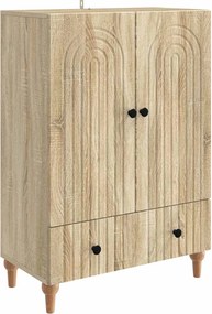 vidaXL Πλαϊνό γραφείο Sonoma Δρυς 66 x 34,5 x 95 εκ.