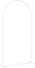 vidaXL Αψίδα Γάμου Λευκό 100 x 39 x 200 εκ. Ατσάλι