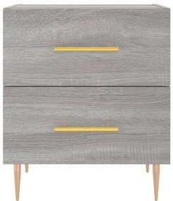 vidaXL Κομοδίνο Γκρι Sonoma 40 x 35 x 47,5 εκ. από Επεξεργασμένο Ξύλο