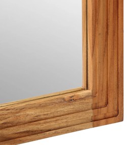 vidaXL Καθρέφτης μπάνιου  50x70x3 εκ. από μασίφ ξύλο ακακίας