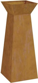 vidaXL Γλάστρα Πυλώνας Ασημί 40 x 40 x 100 cm