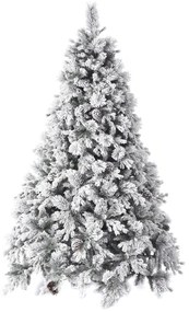 Χριστουγεννιάτικο Δέντρο Χιονισμένο Με Κουκουνάρια Flocked Alaska Πλαστικο-Pvc 1.517 Tips iliadis Υ180εκ. 67530