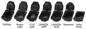 Μηχανή εσπρέσο 7σε1 Crown CCM-1532R, 20 bar, 0,9 l, 7 προσαρμογείς, ενδείξεις LED, έλεγχος μήκους καφέ, κόκκινο/μαύρο
