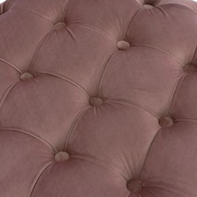 Σκαμπό Kassie Σάπιο Μήλο Βελούδο Τύπου Chesterfield Φ60x43Yεκ.