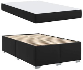 vidaXL Σκελετός Κρεβατιού Μαύρο 120 x 200 cm Τεχνητό δέρμα