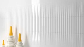 Stripes Ice White Gloss 7,5x30 - Πλακάκι μπάνιου &amp; κουζινας