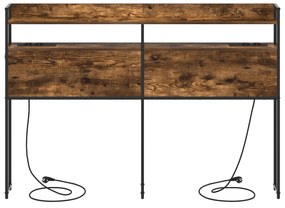 vidaXL Κεφαλάρι Αποθήκης Καπνιστή δρυς 160 cm Επεξεργασμένο ξύλο