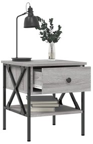 vidaXL Κομοδίνα 2 τεμ. Γκρι Sonoma 40x42x45 εκ. από Επεξεργασμένο Ξύλο