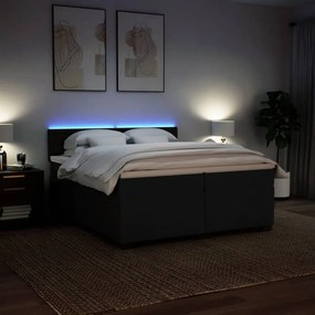 ΚΡΕΒΑΤΙ BOXSPRING ΜΕ ΣΤΡΩΜΑ ΜΑΥΡΟ 200X200 ΕΚ. ΥΦΑΣΜΑΤΙΝΟ 3288311