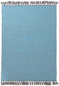 Χαλί Urban Cotton Kilim Houndstooth Caribbean Sea Royal Carpet - 130 x 190 cm