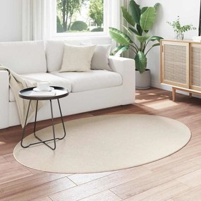 vidaXL Χαλιά χώρου Ωοειδής HUARTE Μπεζ 120 x 170 cm 100% Πολυεστέρας