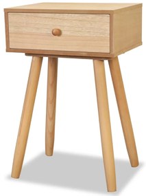 vidaXL Κομοδίνα 2 τεμ. Καφέ 40 x 30 x 61 εκ. από Μασίφ Ξύλο Πεύκου