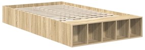 vidaXL Σκελετός Κρεβατιού Δρύς Sonoma 120 x 200 cm Επεξεργασμένο ξύλο