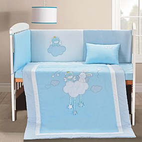 Σετ προίκας Beyond imagination Art 5106 Σετ 4τμχ Λευκό,Γαλάζιο Beauty Home