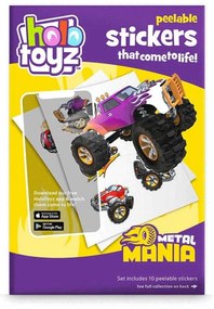 Αυτοκόλλητα Τοίχου Metal Mania (Σετ 10Τμχ) HTST100MetalMania Multi HoloToyz