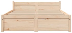 vidaXL Σκελετός Κρεβατιού Χωρίς Στρώμα 120x200 εκ Μασίφ Ξύλο