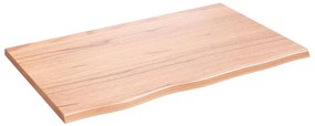 vidaXL Επιφάνεια Τραπεζιού Αν. Καφέ 80x50x2 εκ. Επεξ. Μασίφ Ξύλο Δρυός