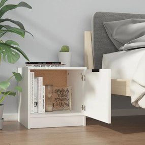 vidaXL Κομοδίνα 2 τεμ. Λευκά 40 x 39 x 40 εκ.