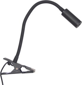 LED Φωτιστικό Με Μανταλάκι 3W Μαύρο