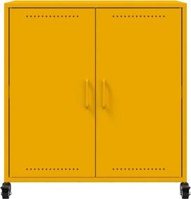 vidaXL Ντουλάπι Μουσταρδί 68x39x72 εκ. από Ατσάλι