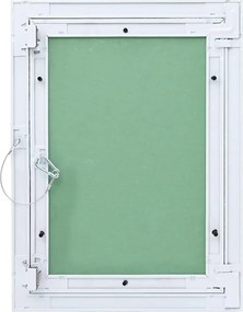 vidaXL Πάνελ Πρόσβασης Πράσινο και Ασημί 35 x 45 εκ