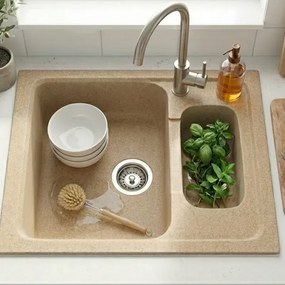 Sanitec Classic 330 (62×51) - Γρανιτένιος νεροχύτης - Granite GREY