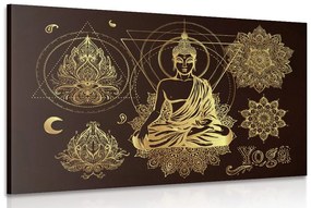 Εικόνα ενός χρυσού Βούδα που διαλογίζεται
