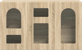 vidaXL Πλαϊνό γραφείο Δρύς Sonoma 100 x 35 x 59 εκ Επεξεργασμένο ξύλο