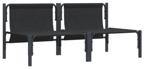 vidaXL Εξωτερικά Έπιπλα με μαξιλάρι με μαξιλάρι 2 pcs Ανθρακί Ατσάλι