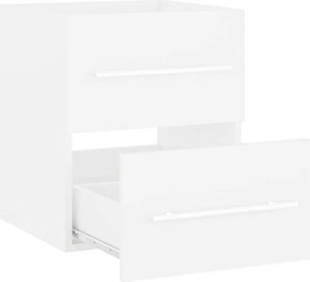 vidaXL Ντουλάπι Νιπτήρα Λευκό 41 x 38,5 x 48 εκ. από Επεξ. Ξύλο