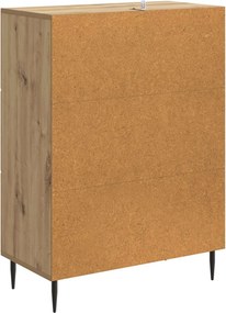 vidaXL Πλαϊνό γραφείο Artisan Δρυς 66 x 34,5 x 89,5 εκ
