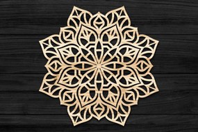Intra απο ξύλο plywood 3mm-4mm πάχος 3D Mandala για Cricut Δίασταση 30x30 cm INTRAFABR-69584666