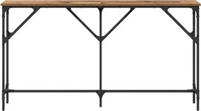 vidaXL Τραπέζι κονσόλας Παλιό Ξύλο 140 x 23 x 75 cm