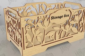 Σετ των 2 Intra απο ξύλο plywood 3mm-4mm πάχος – Ξύλινο κουτί αποθήκευσης | Κουτί δώρου |Οργάνωση Δίασταση  20x20 cm INTRAFABR-118678582