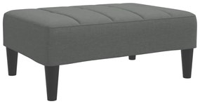 vidaXL Υποπόδιο Σκούρο Γκρι 77x55x31 εκ. Υφασμάτινο
