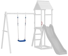 vidaXL Κούνιες με Σχοινιά 2 τεμ. Μπλε 37 x 15 εκ. από Πολυαιθυλένιο