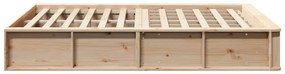 vidaXL Σκελετός Κρεβατιού με αποθήκευση Καφέ 120 x 190 cm ξύλο